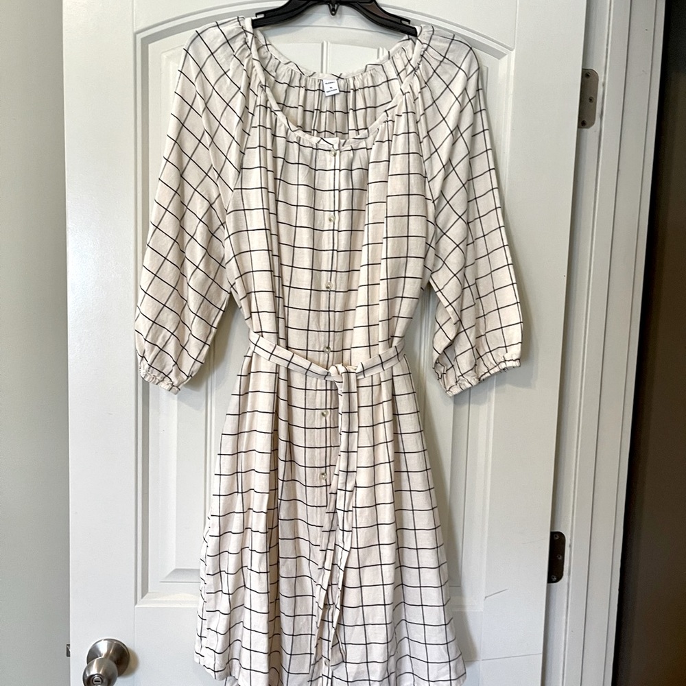 Shift dress/with tie